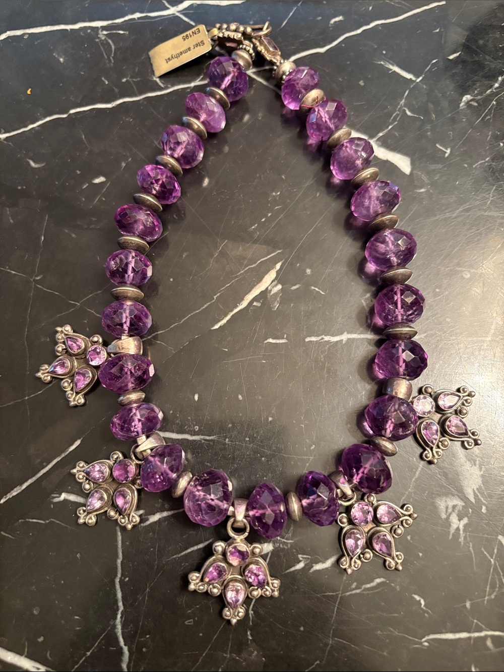 Sterling and Amethyst Necklace